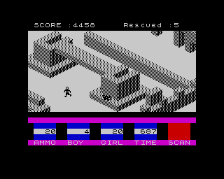 Ant Attack (ZX Spectrum) screenshot: This looks some sort of giant tool...