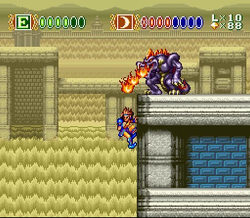 Skyblazer (SNES) screenshot: Some enemies can get really annoying