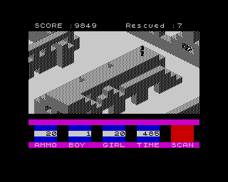 Ant Attack (ZX Spectrum) screenshot: - Honey... what are you doing embedded on the wall again? How many times do I...