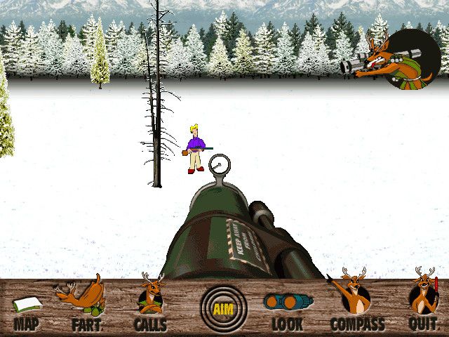 Deer Avenger (Windows) screenshot: Using the bazooka.
