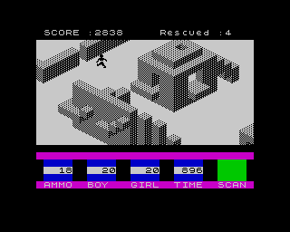 Ant Attack (ZX Spectrum) screenshot: - Where can I buy cigarettes at this hour?