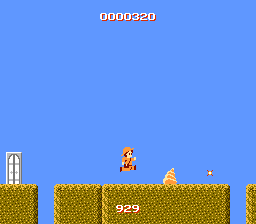 The Mystery of Atlantis (NES) screenshot: It's extremely hard to aim your dynamite sticks