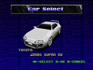 Side by Side Special (PlayStation) screenshot: Toyota