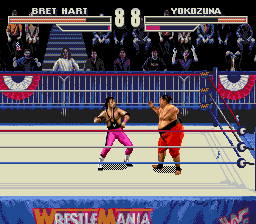 WWF WrestleMania (Genesis) screenshot: Here comes the punch...