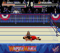 WWF WrestleMania (Genesis) screenshot: Down for the count