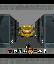 Doom RPG (J2ME) screenshot: A Malwrath