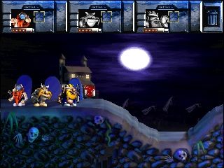 Norse by Norse West: The Return of the Lost Vikings (PlayStation) screenshot: Game start