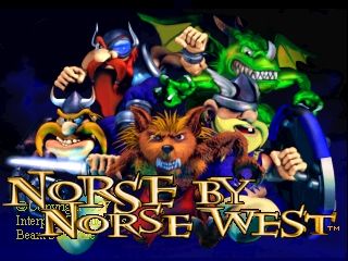 Norse by Norse West: The Return of the Lost Vikings (PlayStation) screenshot: Title screen