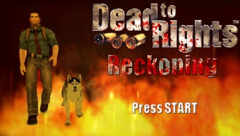 Dead to Rights: Reckoning (PSP) screenshot: Title screen