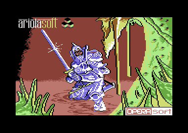 Camelot Warriors (Commodore 64) screenshot: Title screen