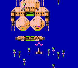 B-Wings: Battle Wings (NES) screenshot: Boss battle!