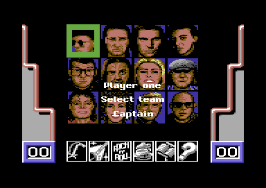 Mike Read's Computer Pop Quiz (Commodore 64) screenshot: Choose your players