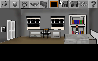 Donnie Darko: The Adventure Game (Windows) screenshot: Menu actions
