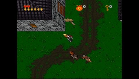 EA Replay (PSP) screenshot: Ultima VII: The Black Gate in zoomed 4:3 mode