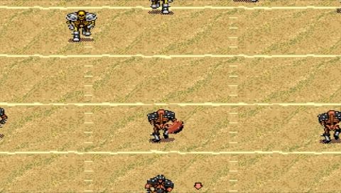 EA Replay (PSP) screenshot: Mutant League Football in full screen mode (stretch 4:3)