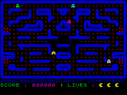 Gobbleman (ZX Spectrum) screenshot: I feel a sort of Deja Vu...