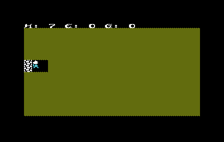 Sword of Fargoal (VIC-20) screenshot: The game begins