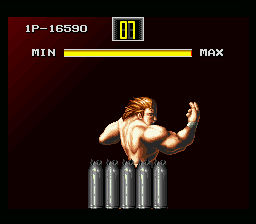 Art of Fighting (SNES) screenshot: In the first, you can raise your Spirit bar so you can perform more special moves.