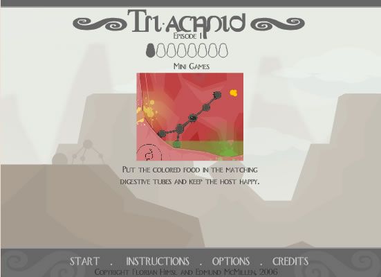 Tri-achnid: Episode 1 (Browser) screenshot: The mini-game
