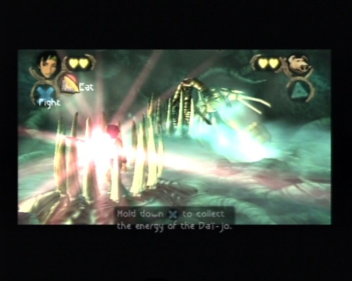 Beyond Good & Evil (PlayStation 2) screenshot: Prepping for the power shot.