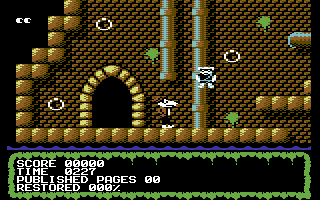 Round the Bend! (Commodore 64) screenshot: Game start