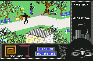 Last Ninja 2: Back with a Vengeance (Commodore 64) screenshot: Deadly juggler.