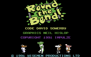 Round the Bend! (Commodore 64) screenshot: Title screen