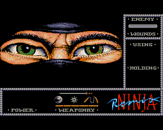 The Last Ninja (Amiga) screenshot: Title screen