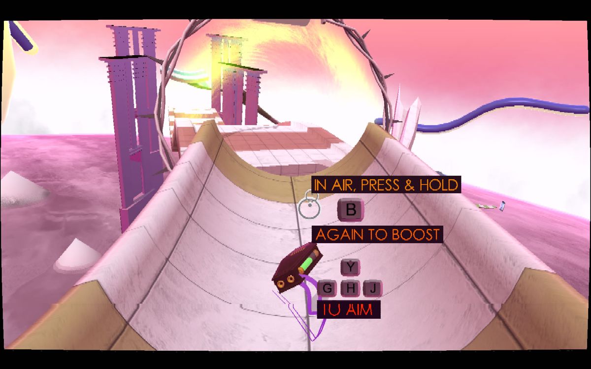 Humble Weekly Bundle: Fantastic Arcade (Windows) screenshot: <i>CRAP!: No one Loves Me</i>: boosting while in the air.
