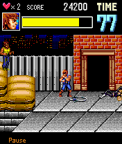 Double Dragon EX (J2ME) screenshot: Second level