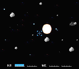 Artelius (NES) screenshot: That's what is left from the enemy after your successful shot...