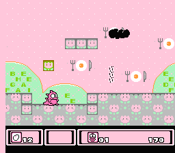 Screenshot of Asmik-kun Land (NES, 1991) - MobyGames