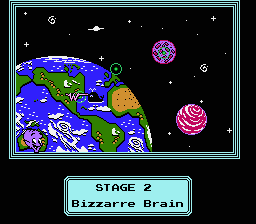 Widget (NES) screenshot: Stage 2 intro