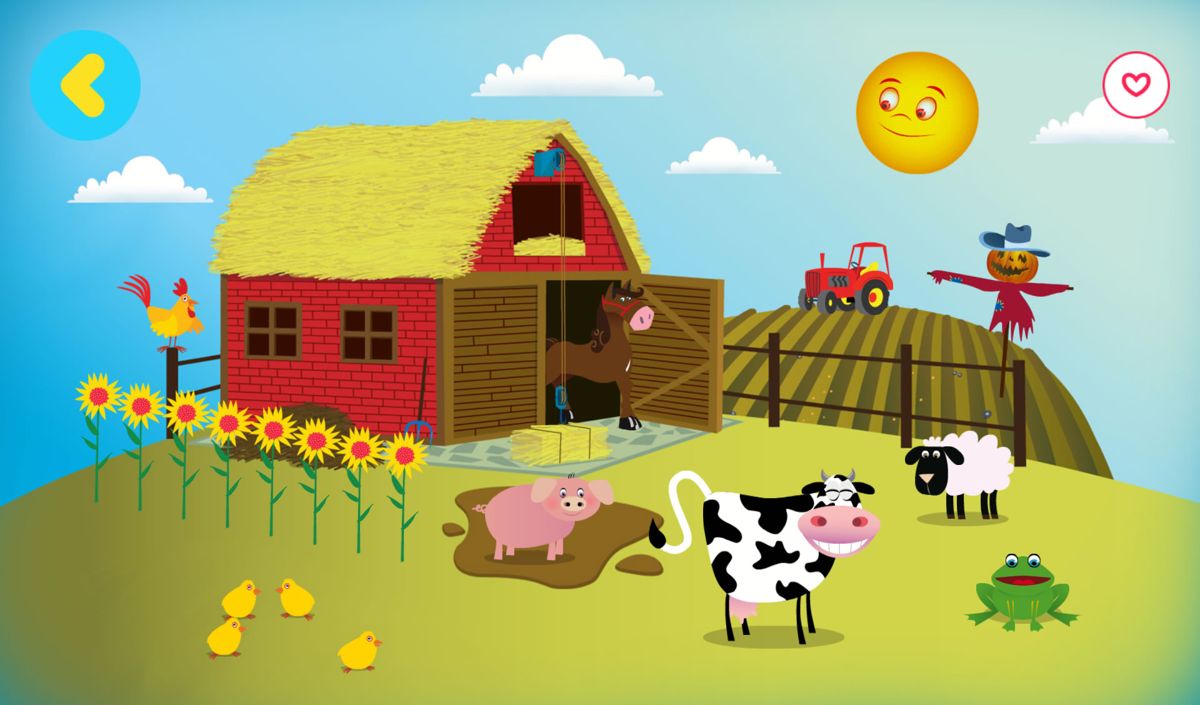 Ketnet Junior (Android) screenshot: The interactive farm