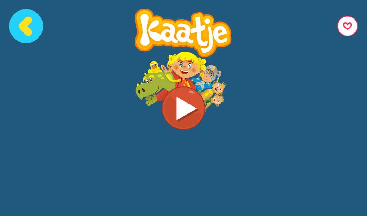 Ketnet Junior (Android) screenshot: Accessing the <i>Kaatje</i> games.