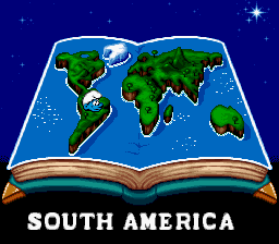 The Smurfs Travel the World (SNES) screenshot: The game starts in South America
