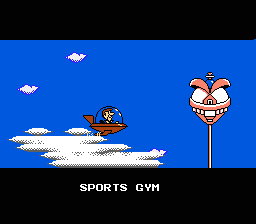 The Jetsons: Cogswell's Caper (NES) screenshot: Off to the gym