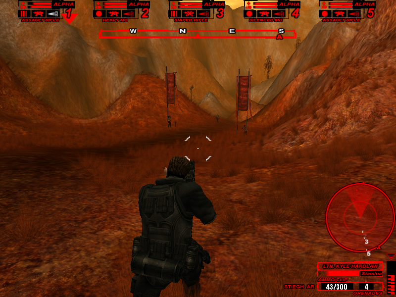 Alpha Black Zero: Intrepid Protocol (Windows) screenshot: Spotted some enemies.