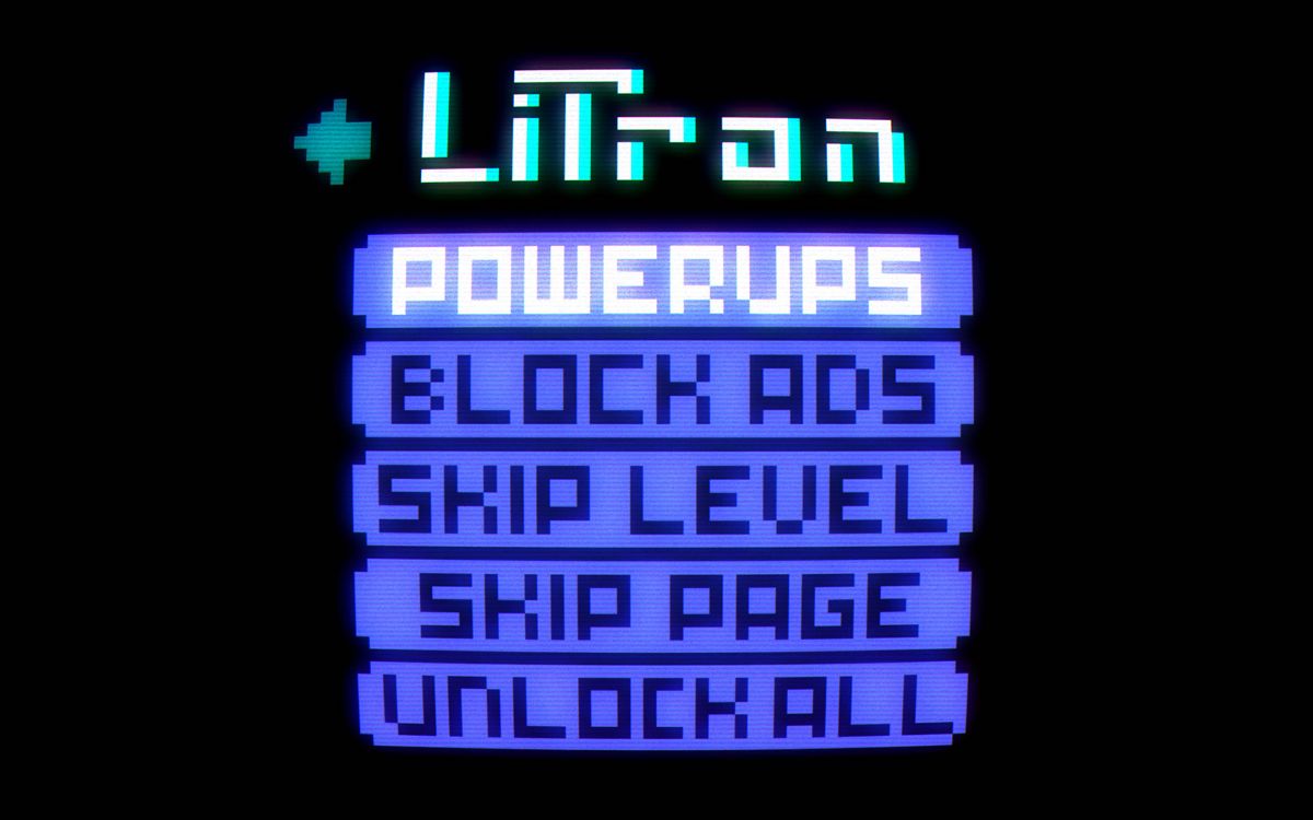 Litron (Android) screenshot: The available in-app purchases