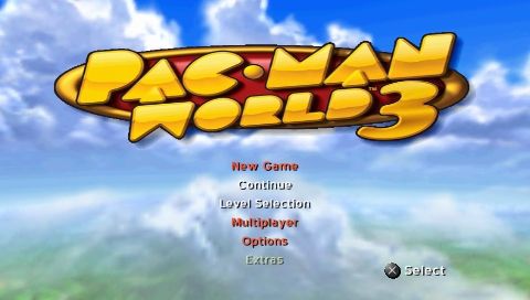 Pac-Man World 3 (PSP) screenshot: Main menu