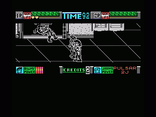 Double Dragon II: The Revenge (MSX) screenshot: That doesn't look good!
