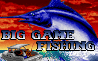 Big Game Fishing (DOS) screenshot: Title Screen (VGA)