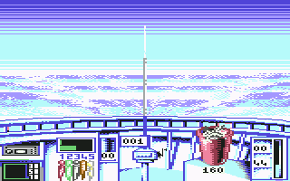Big Game Fishing (Commodore 64) screenshot: Simulation mode