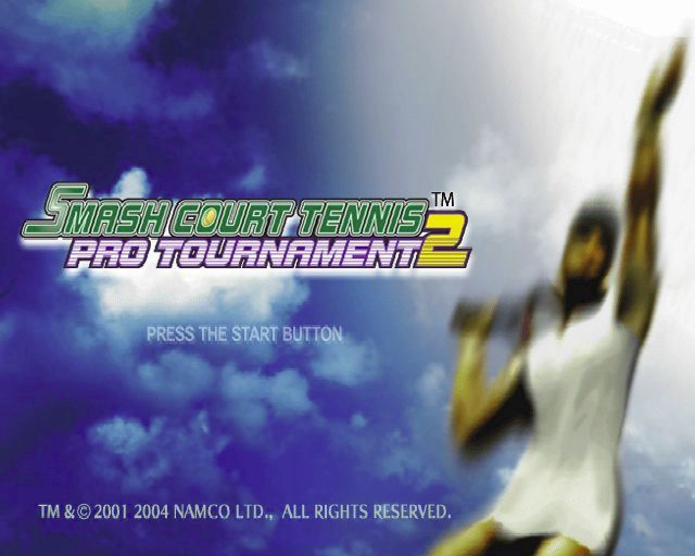Smash Court Tennis: Pro Tournament 2 (PlayStation 2) screenshot: The game's title screen