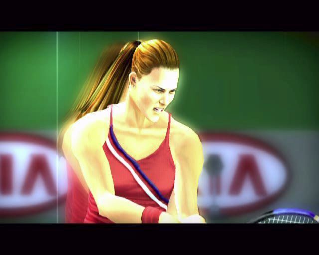 Smash Court Tennis: Pro Tournament 2 (PlayStation 2) screenshot: After the company and Dolby logos the game runs through an optional animated introduction prior to showing the title screen