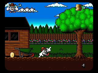 Giddy 3: The Retro Eggsperience (DOS) screenshot: Game start
