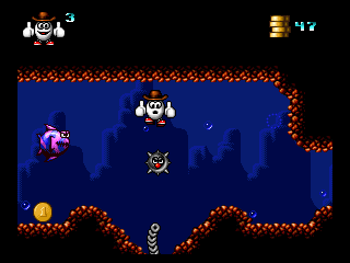 Giddy 3: The Retro Eggsperience (DOS) screenshot: Death