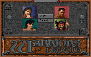 Warriors of Legend (DOS) screenshot: Your party