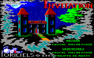 Invitation (Amstrad CPC) screenshot: Title Screen