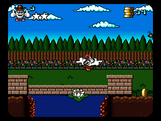 Giddy 3: The Retro Eggsperience (DOS) screenshot: Lotus flower